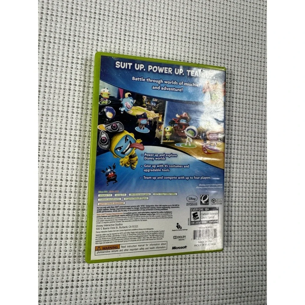 Disney Universe Microsoft Xbox 360 Action Adventure Game Disc Case Untested